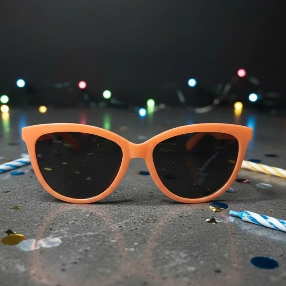 Peach Orange Cat‎ Eye Sunglasses, Retro Vintage Style Tinted Lenses, Women's